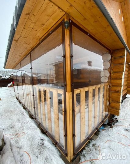 Мягкие окна для террасы беседки веранды