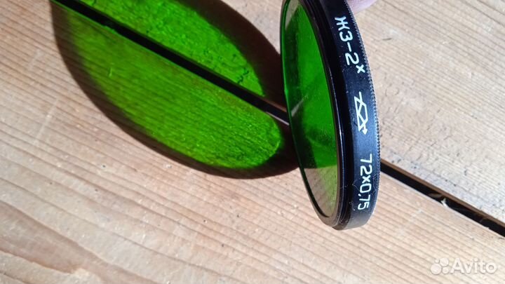 Светофильтр жз-2*72*0.75, зелёный