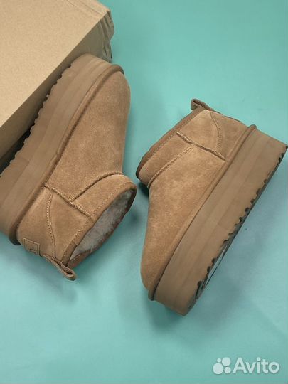 Мини ультра на платформе/Ugg Ultra Mini Chestnut