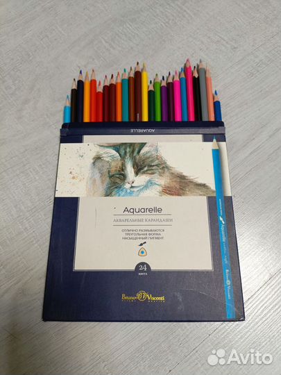Акварельные карандаши 24цв