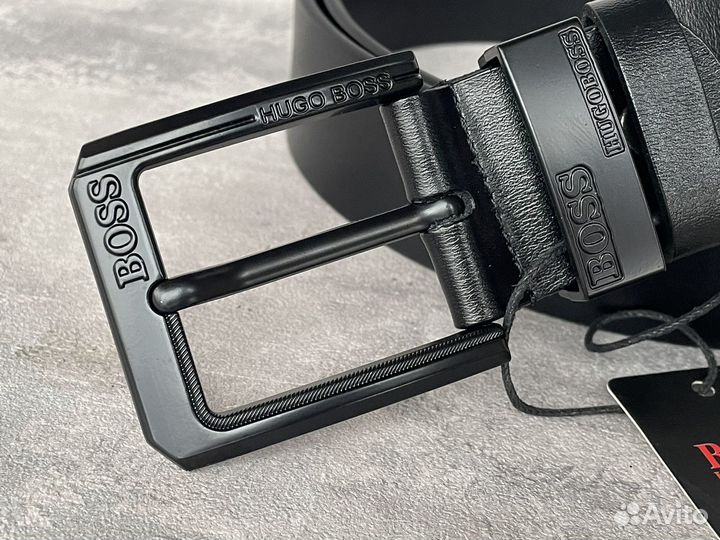 Мужской кожаный ремень Hugo Boss