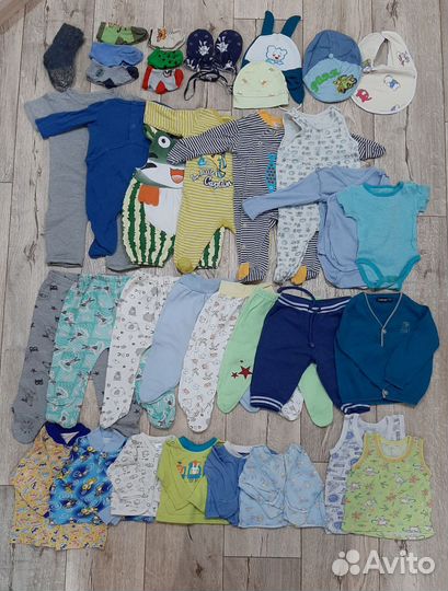 Вещи пакетом от 0-1года мальчику