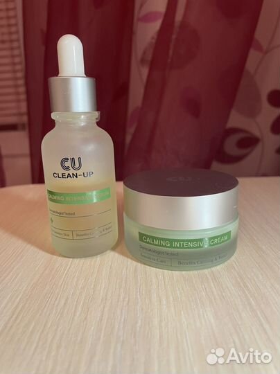 Сыворотка и крем для лица cu skin