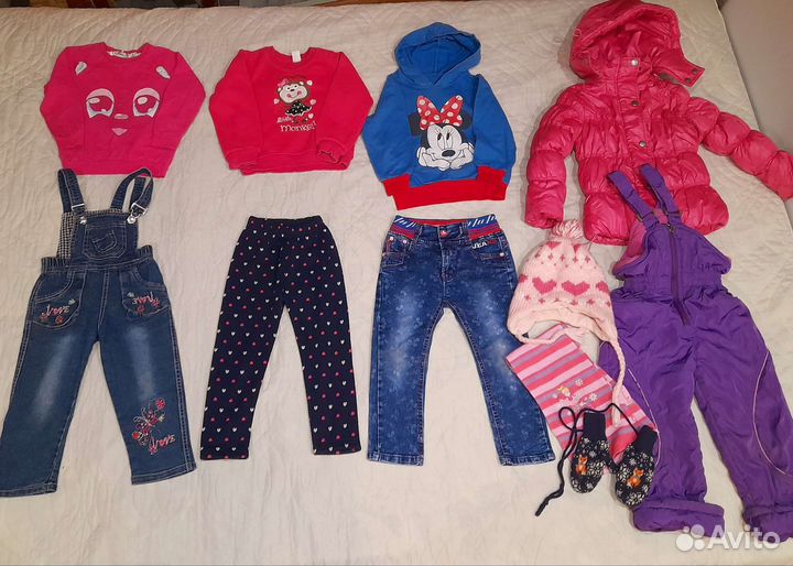 Вещи пакетом на девочку р. 92-98