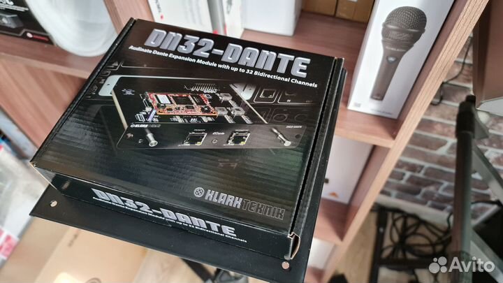 Плата расширения Dante для Klark Teknik DN32-dante