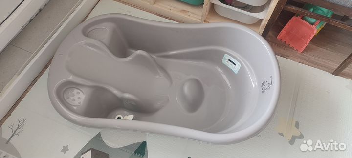Ванночка детская для купания с горкой и гамаком