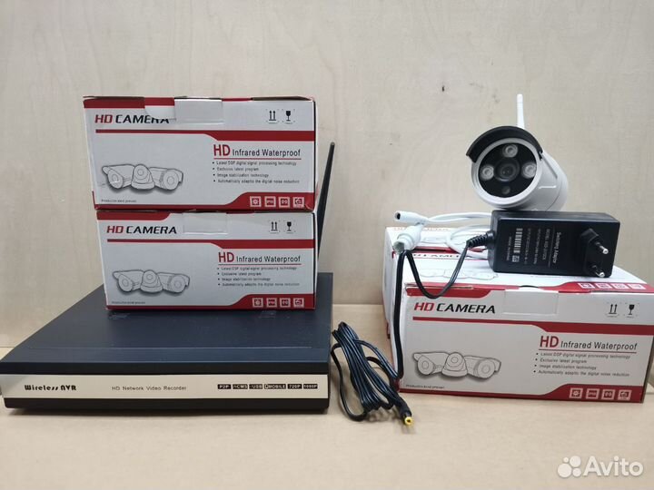 Комплект видеонаблюдения 4 камеры