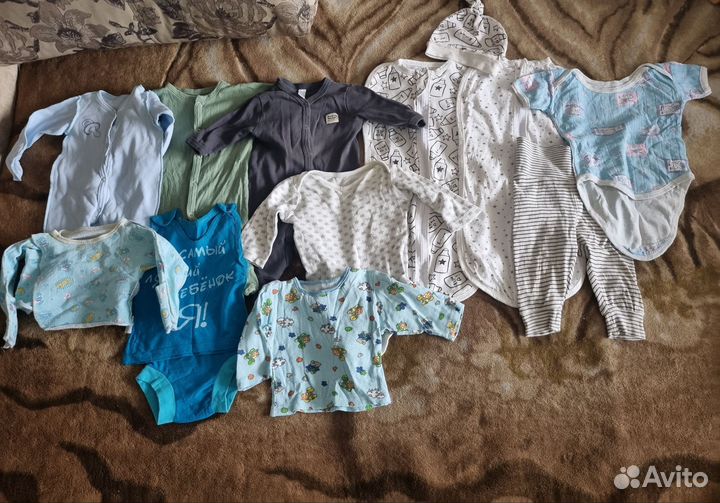 Детские вещи пакетом на мальчика 56-58-62-68