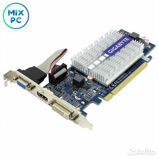 Видеокарта GT210 Gigabyte GV-N210SL-1GI