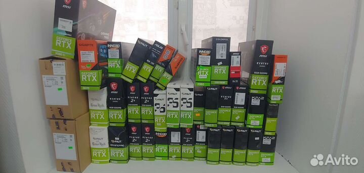 Коробки из под видеокарт 3090,3080,3060,3050 и тд