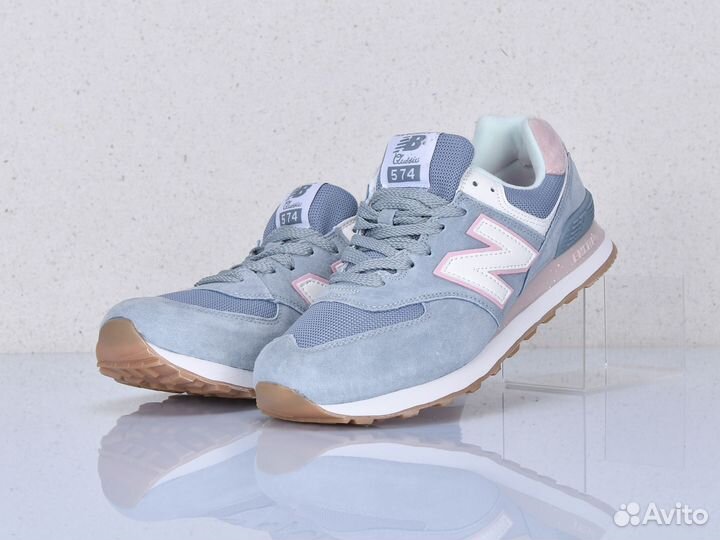 Кроссовки New Balance 574 натуральная замша