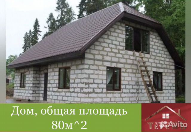 Фото дома из газосиликатных блоков с мансардой
