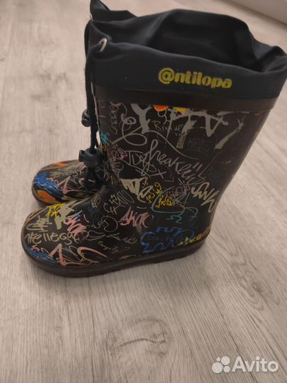 Сапоги резиновые утепленные 30