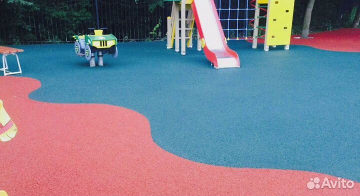 Укладка резиновой крошки u-5942