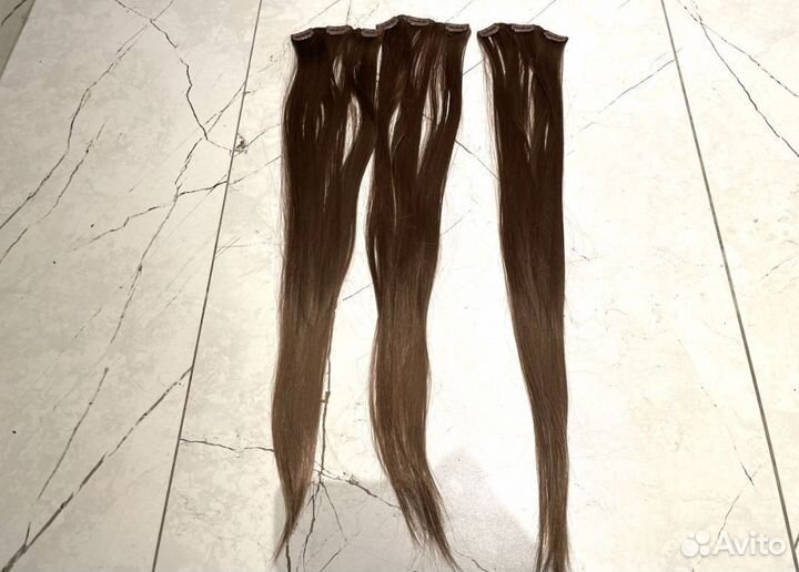 Волосы на заколках искусственные
