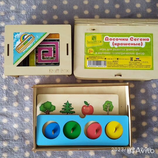 Развивающие игрушки из дерева