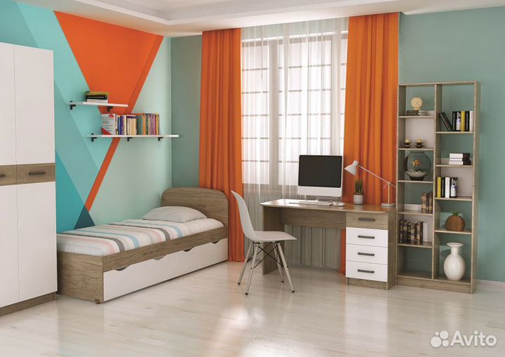 Письменный стол Марсель 1,35 м Гикори Рокфорд