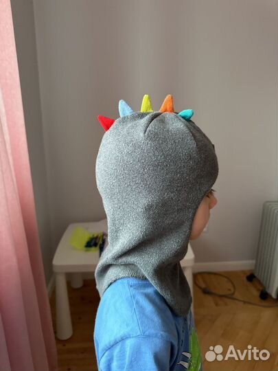 Шапка шлем демисезонный 50-52 для мальчика Crokid