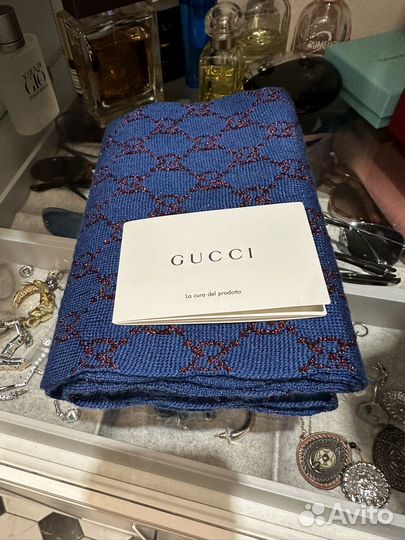 Шарф Gucci оригинал шерсть шелк кашемир