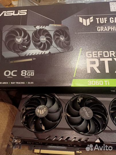 Видеокарта asus rtx 3060ти 8 гб