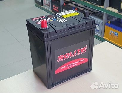 Аккумулятор solite Asia 12V 44Ah 370A Прямая поляр