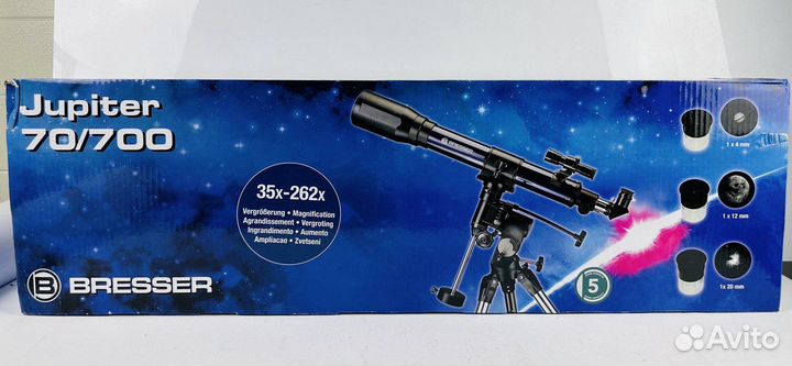 Новый телескоп Bresser Jupiter 70/700 EQ