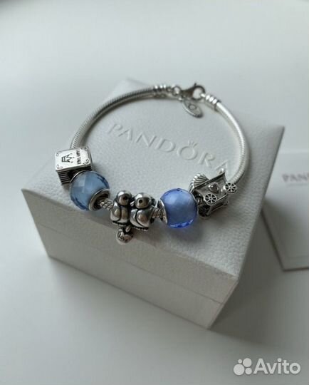 Браслет Pandora с 5 шармами
