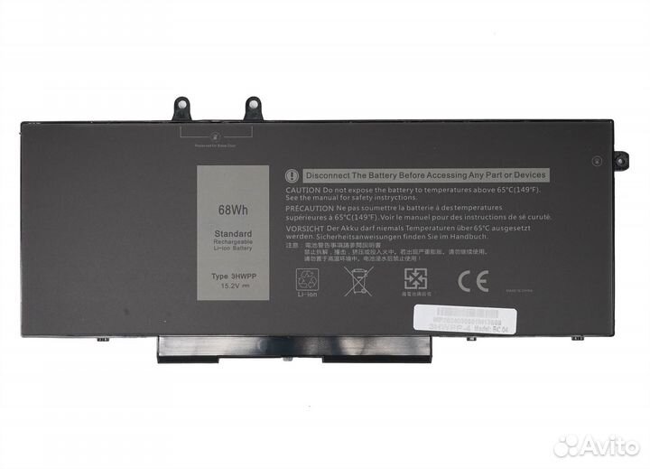 Аккумулятор 3hwpp, ypvx3, 3pcvm к Dell Latitude 5501, 5410, 5510, 5511, 5401, 5411, Precision 3541
