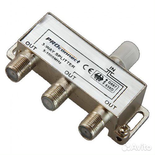 Разветвитель телевизионного сигнала на 3 выхода