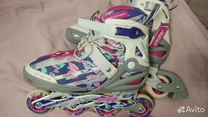 Роликовые коньки36-41р. +защита