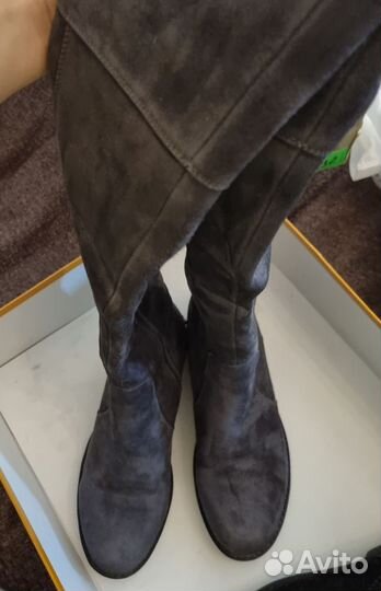 Сапоги женские натуральная замша 39
