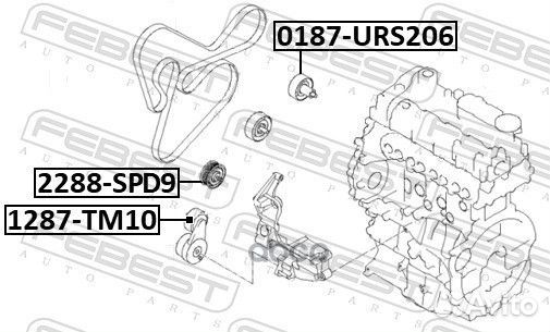 Ролик обводной hyundai IX35/tucson 2009-2013 22