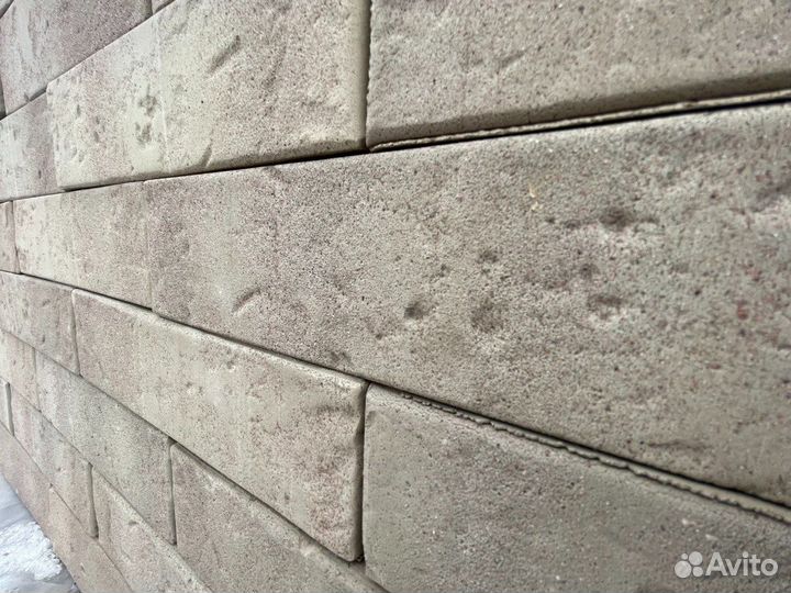 Кирпич облицовочный Серый Лофт одинарный