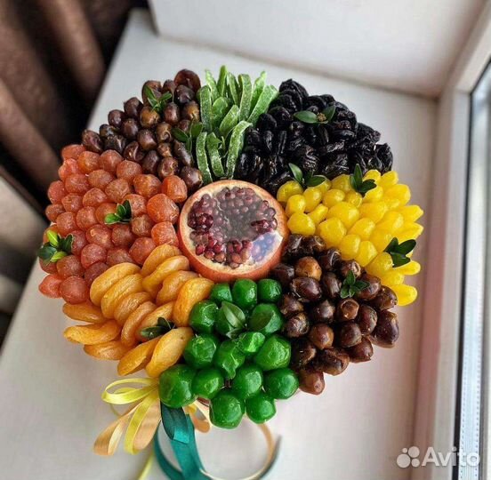 Съедобные букеты из сухофруктов/ подарок учителю