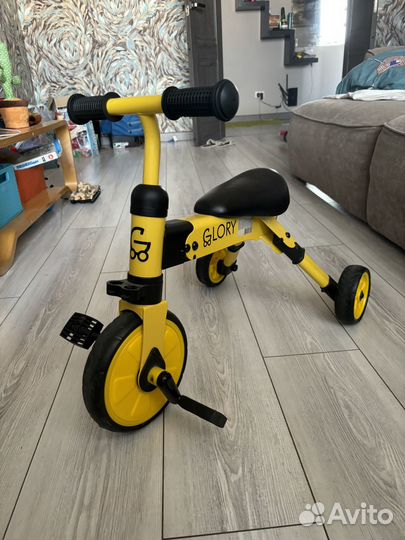 Детский велосипед беговел трансформер