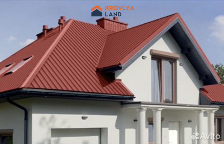 Металлочерепица кровля профнастил шифер