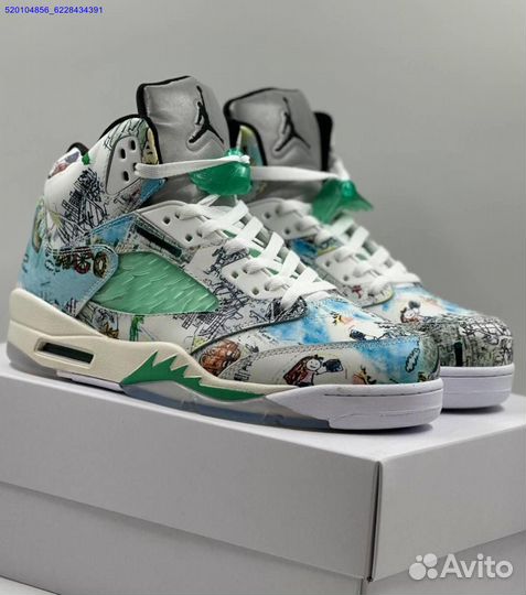 Кроссовки Nike Air Jordan 5 Retro White (Арт.28642