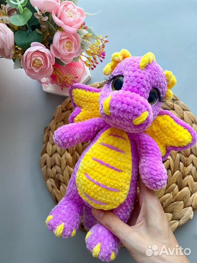 Вязанные игрушки ручной работы, заяц, мишка, змея