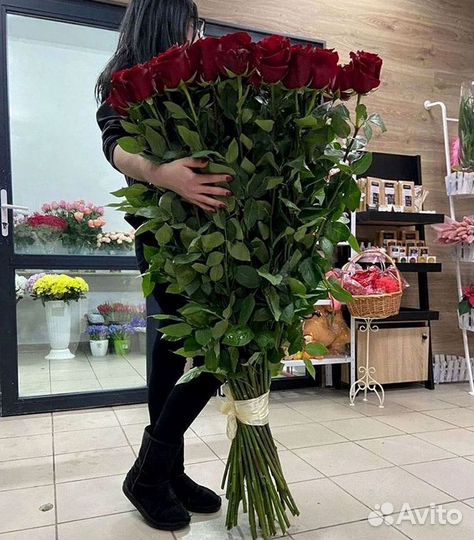 Высокие розы Доставка цветов