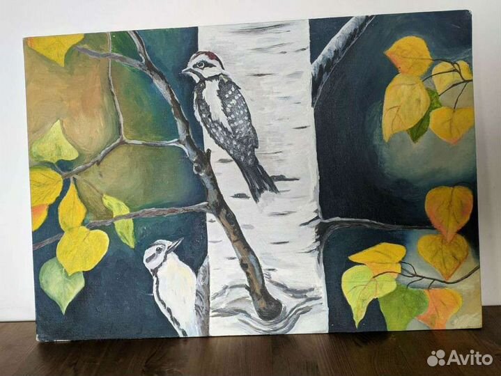 Картина акрилом на холсте