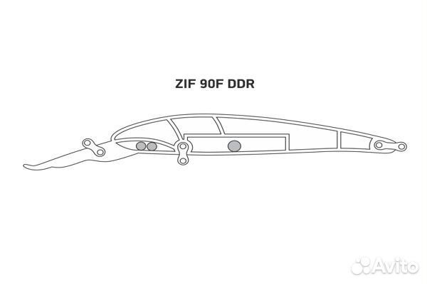 Воблер LureMax ZIF 90F DDR-047 8,5 г