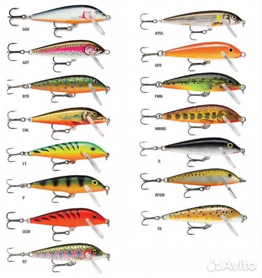 Воблер Rapala CountDown 05, 5см, 5г, цвет CHL