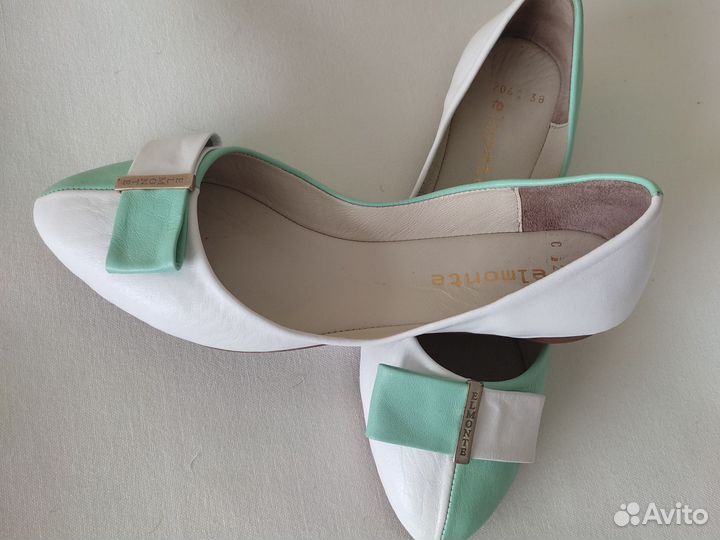 Балетки натуральная кожа 38