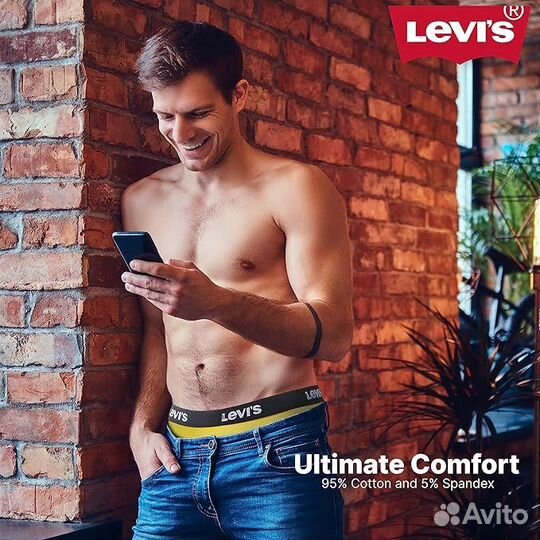 Набор мужских трусов Levi's, 4 шт