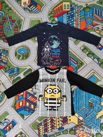 Лонгсливы, джемпера, р. 116 и р.122