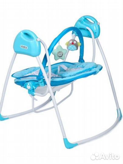 Качели Babyton Funny Time 2в1 электронные Blue