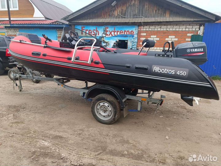 Лодка риб. 450 мотор ymaha 30