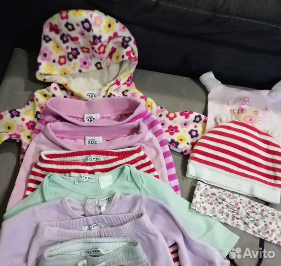 Пакет фирменных вещей 68-74+ игрушки