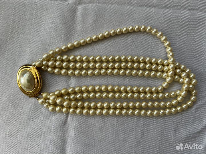 Carolee чокер каскад винтаж нити жемчуга Америка