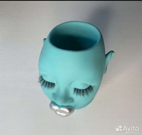 Силиконовая форма молд, голова негритянки